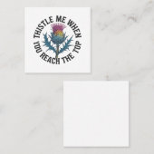 てっぺんのアザミの花に達したら私をゆすり スクエア名刺 (正面/裏面)