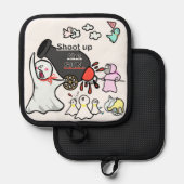 てるてる任務隊 なべ敷き 鍋敷き (正面/裏面)