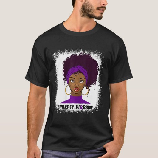 てんかんと闘う戦士 てんかん啓発 Tシャツ (正面)