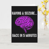 てんかんの意識向上 発作中のてんかん戦士 カード (黄色い花)