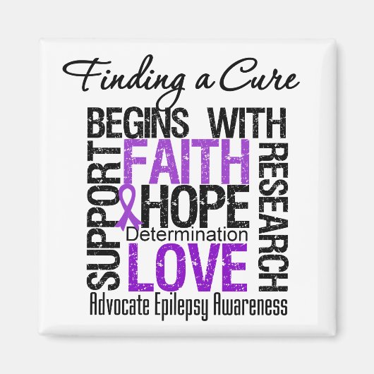 てんかんの治療法を見つける マグネット (正面)