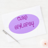 てんかんの治療 楕円形シール (封筒)