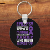 てんかんの認識度を決与えして上げない家族 キーホルダー (正面)