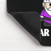 てんかんサン実在タス衣服パープル認識度サポート マウスパッド (コーナー)