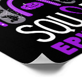 てんかんパープル認識度リボンスクワッドハロウィーンH ポスター (角)