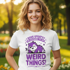 てんかん啓発ドラゴンTシャツ 楽しくて前向きなデザイン Tシャツ