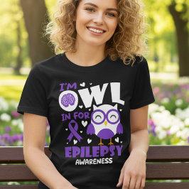 てんかん啓発 かわいいフクロウギフト トライブレンドTシャツ