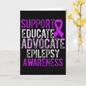 てんかん啓発 てんかん戦士 生存者 10 カード (黄色い花)