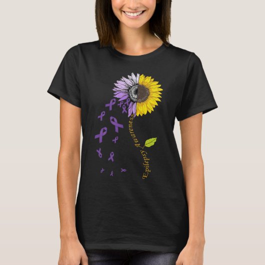 てんかん啓発 ヒマワリ Tシャツ (正面)
