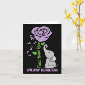 てんかん啓発 花 信仰 希望 愛 象 カード (黄色い花)