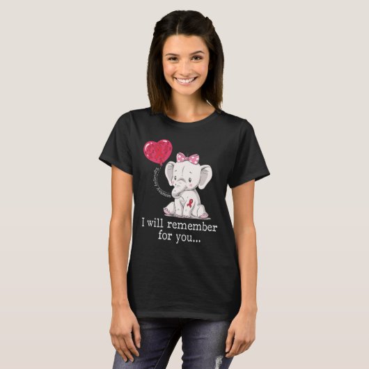 てんかん啓発 象 Tシャツ (正面フル)