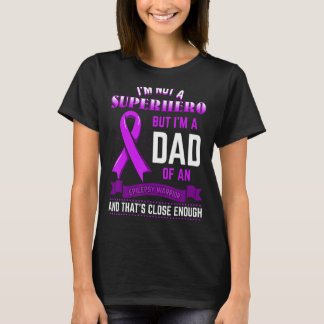 てんかん戦士てんかんデイパープルリボンエピル Tシャツ