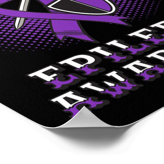 てんかん戦士てんかん発作の病気 ポスター (角)