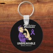 てんかん戦士の壊れないてんかん認識度ギ キーホルダー (正面)