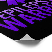 てんかん戦士認識度発作サポートパープル ポスター (角)