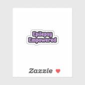 てんかん権限パープル認識度 シール (シート)