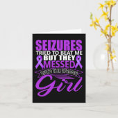 てんかん発作の神経障害パープルリブ カード (黄色い花)