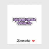 てんかん私に紫の認識度を定義しない シール (シート)