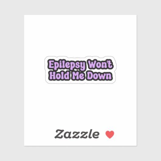 てんかん私を抑えることができない紫の認識度 シール (シート)