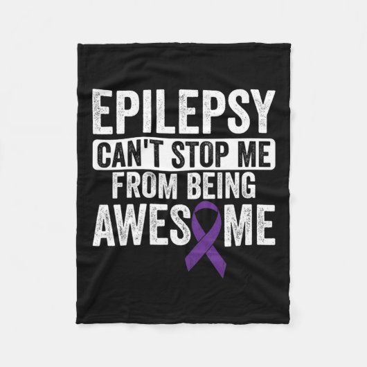 てんかん素晴らしはストップできない – てんかん認識度1 フリースブランケット (正面)