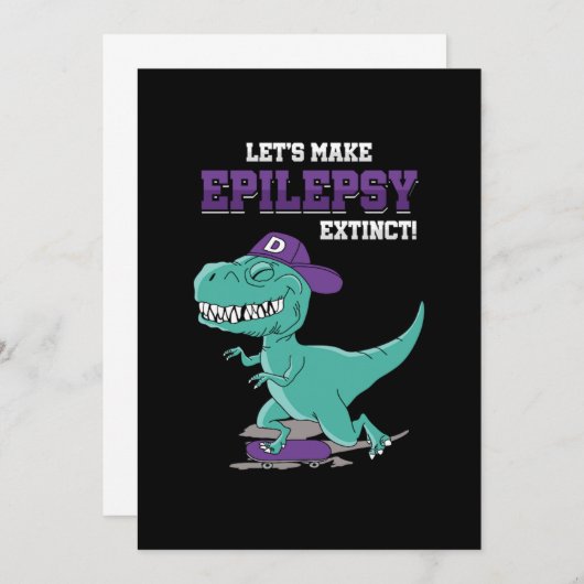 てんかん絶滅てんかん認識度を作る 招待状 (正面/裏面)