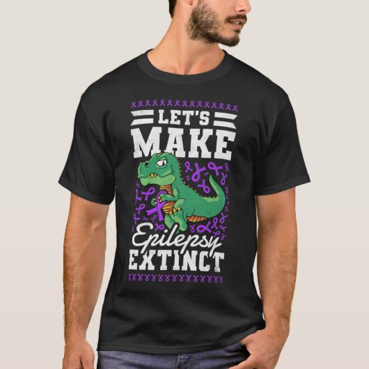 てんかん絶滅てんかん認識度を作ろう Tシャツ (正面)