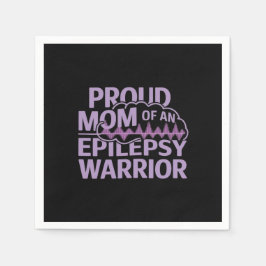 てんかん誇りを持った戦士の母がサポートを見せる スタンダードカクテルナプキン