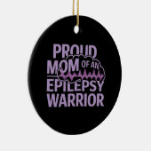 てんかん誇りを持った戦士の母がサポートを見せる セラミックオーナメント (右)