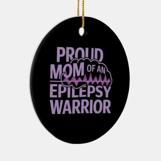 てんかん誇りを持った戦士の母がサポートを見せる セラミックオーナメント (右)