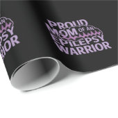 てんかん誇りを持った戦士の母がサポートを見せる ラッピングペーパー (ロールコーナー)