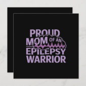 てんかん誇りを持った戦士の母がサポートを見せる 招待状 (正面/裏面)