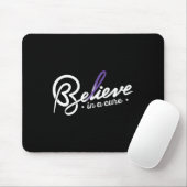 てんかん認知リボン Believe1 マウスパッド (マウス)