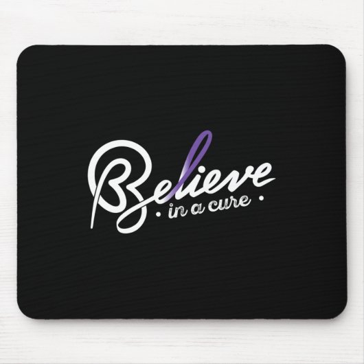 てんかん認知リボン Believe1 マウスパッド (正面)