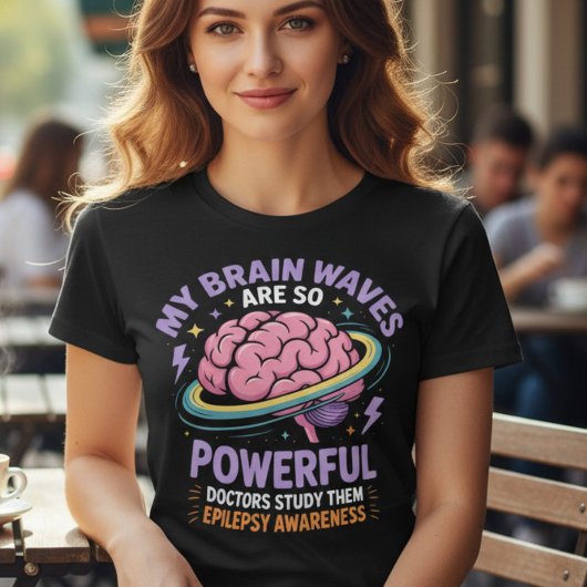 てんかん認知向上 Funny Brainwaves トライブレンドTシャツ