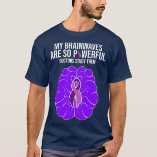 てんかん認識度の衣装My Brainwaves Gives Tシャツ