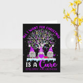 てんかん認識度オーナメントクリスマスツリー格言 カード (黄色い花)