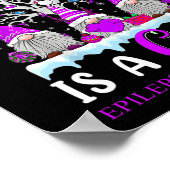 てんかん認識度オーナメントクリスマスツリー格言 ポスター (角)