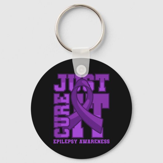 てんかん認識度ジャストキュア キーホルダー (正面)