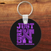 てんかん認識度ジャストキュア キーホルダー (正面)