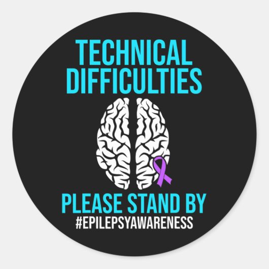 てんかん認識度テクニカルてんかん戦士サー ラウンドシール (正面)