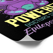 てんかん認識度デイパープルクマてんかん戦 ポスター (角)