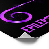 てんかん認識度ハートリボン ポスター (角)