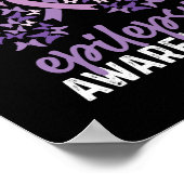 てんかん認識度バタフライリボン ポスター (角)