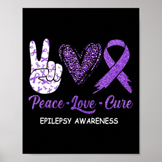 てんかん認識度ピースラブキュールヒョウ ポスター (正面)