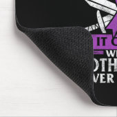 てんかん認識度マザーパープルリボン発作Di マウスパッド (コーナー)