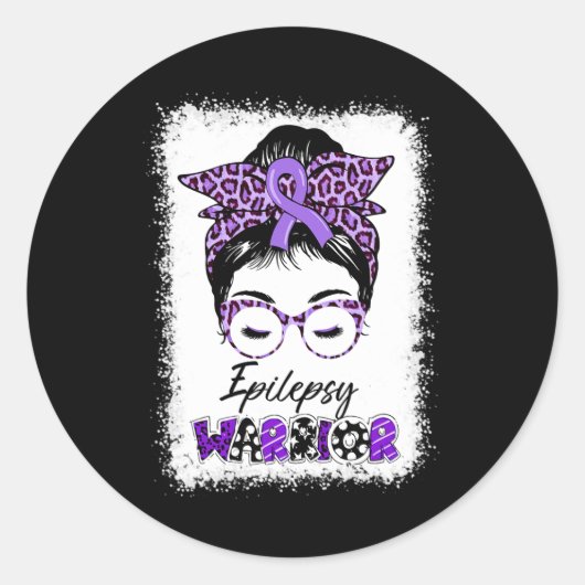 てんかん認識度メッシーブンウォリアーleopardバンダ ラウンドシール (正面)