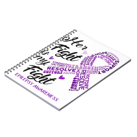 てんかん認識度彼女の戦いは私の戦い ノートブック (左側)