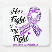 てんかん認識度彼女の戦いは私の戦い マウスパッド (正面)