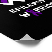 てんかん認識度戦士サポートサバイバーパープル ポスター (角)