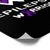 てんかん認識度戦士サポートサバイバーパープル ポスター (角)